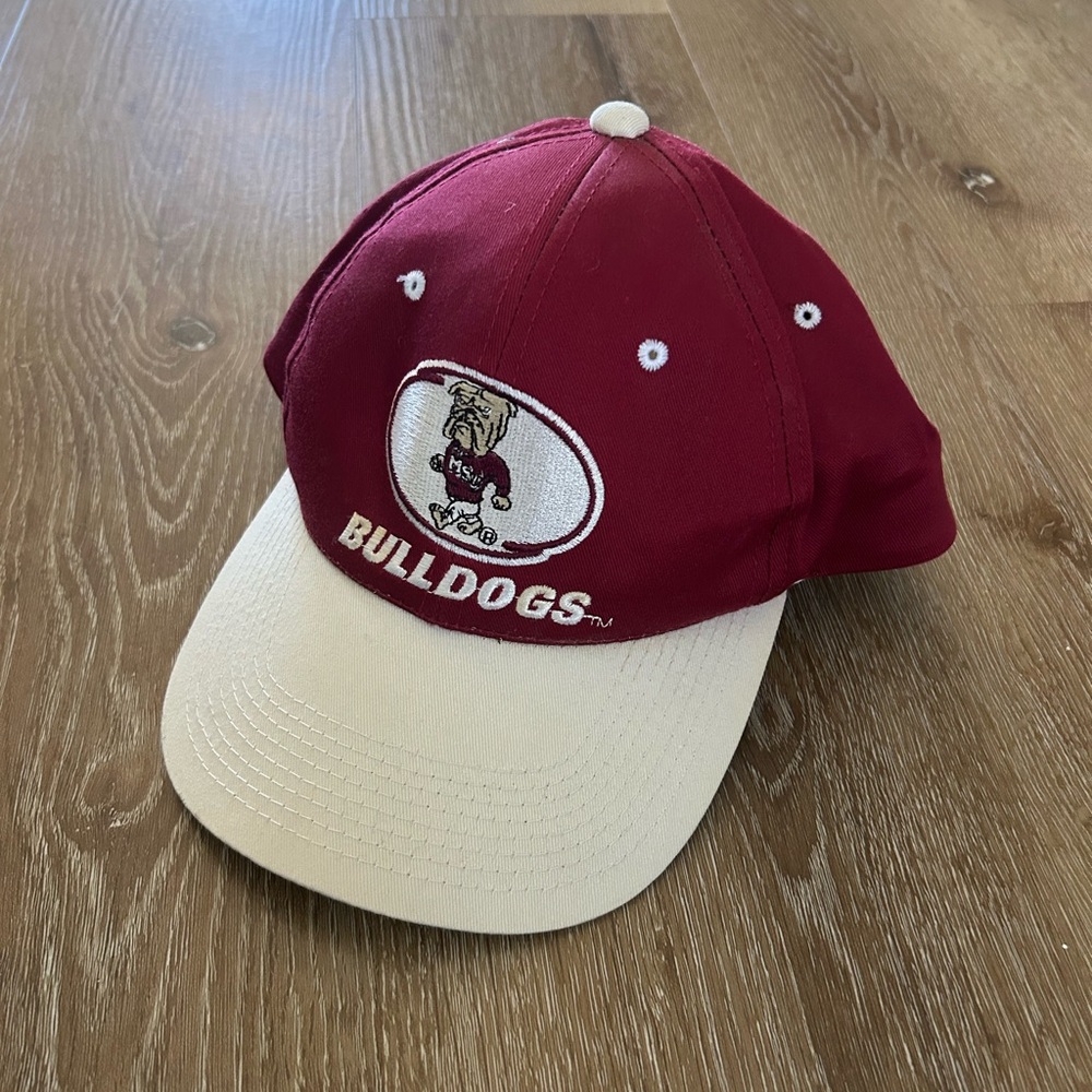 Vintage Mississippi State University Bulldogs Baseball Cap